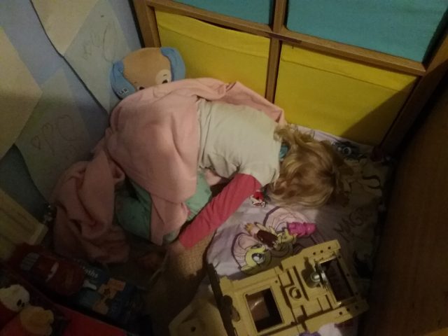 could see that both bedrooms were worse mess
