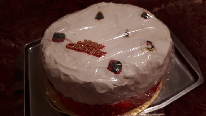 my mother will make me a Christmas cake.