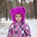 The little girl in the snow
