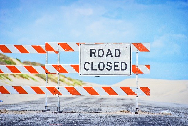bad day road closed sign
