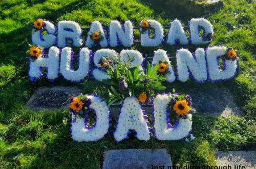 pain dad flowers