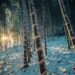 snowy wood